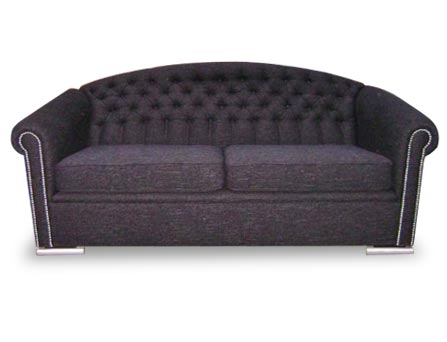 Surry.jpg Surrey deep diamond buttoned sofa high arched back with round arms.