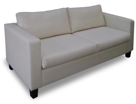 Colorado narrow square arm 2 seat couch